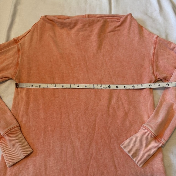 Pilcro XS Donna Tunic Pullover Sweatshirt Top ~ Off Shoulder Relaxed Slub Anthro - Picture 4 of 9